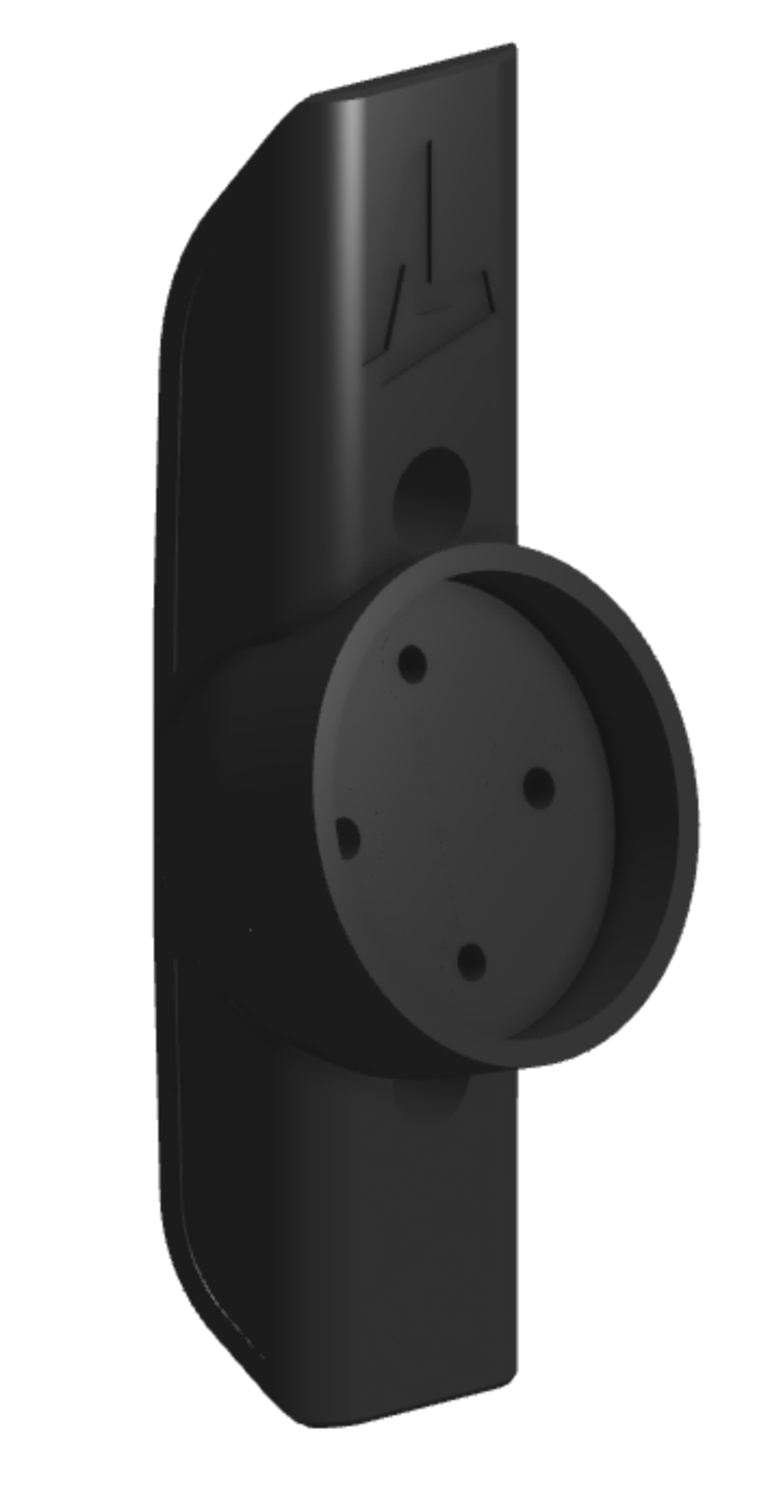 Radar mount for Scott Addict RC — iso view