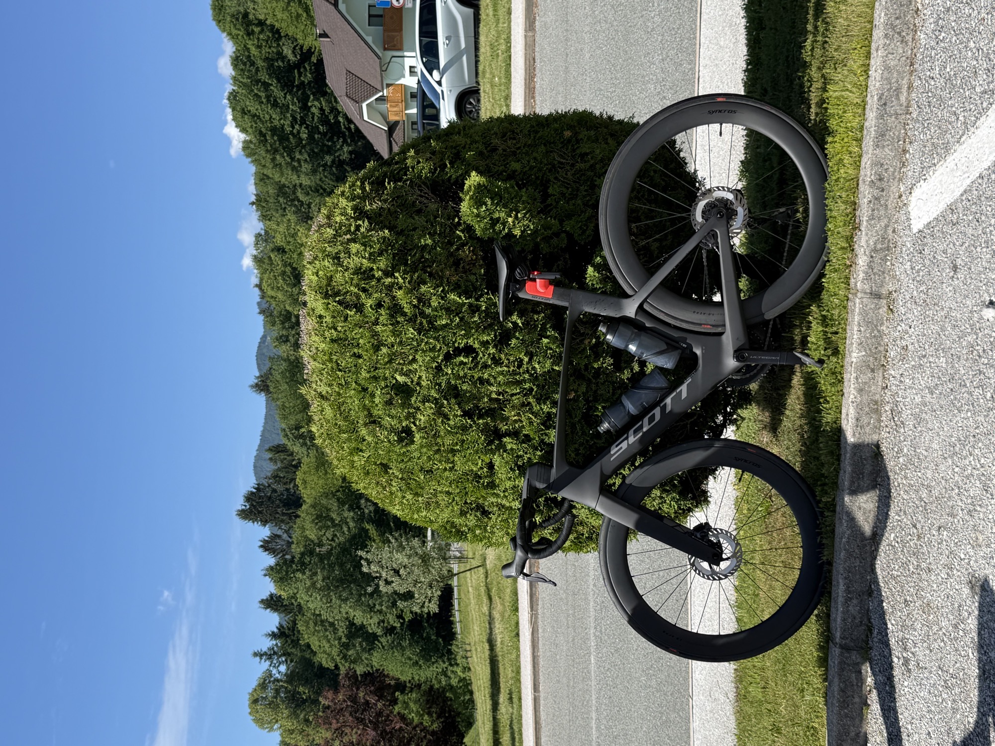 Scott road bike with the mount fitted